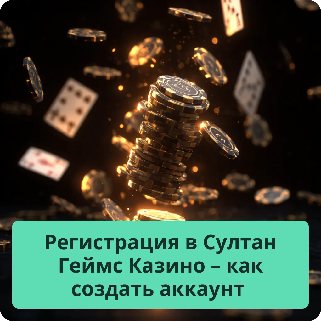 Регистрация в Султан Геймс Казино — как создать аккаунт