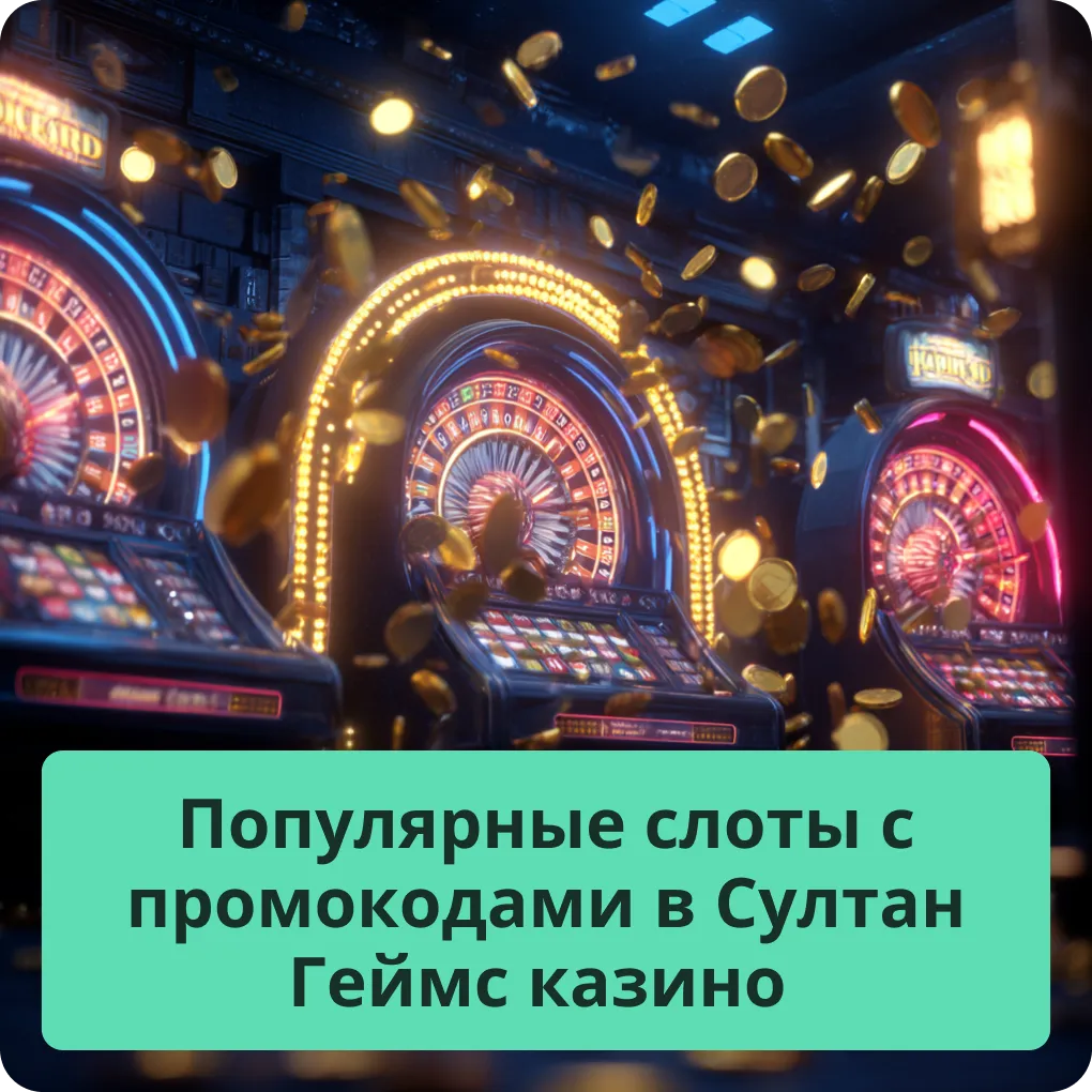 Популярные слоты с промокодами в Султан Геймс казино
